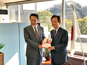 株式会社千尋の西廣房治会長、和歌山市表彰式