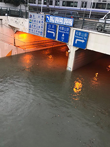 和歌山市内大雨