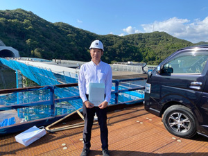 すさみ串本道路 工事現場視察